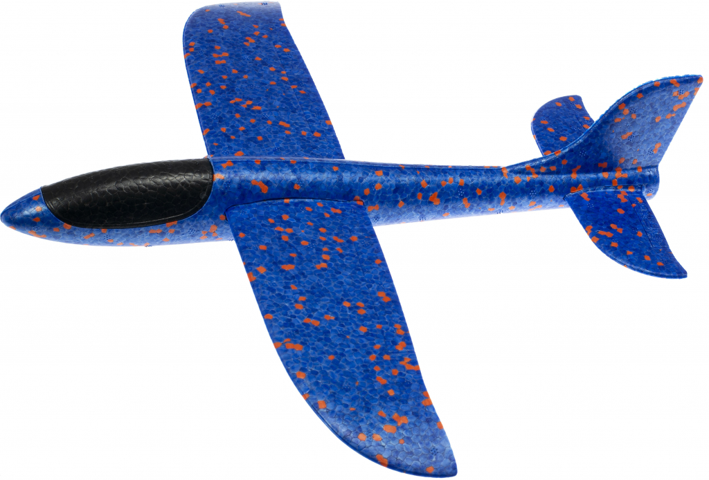 ISO 9137 Penové Hádzacie Lietadlo 37cm modré