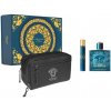 Versace Eros toaletná voda pre mužov 100 ml + toaletná voda 10 ml + kozmetická taška darčeková sada