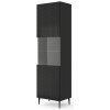 ARTBm Vitrína RAVENNA C 1DS | čierna lesklá Prevedenie: Čierna / čierny lesk / čierne nohy