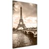 Vertikálny foto obraz sklenený Eiffelová veža Paríž 50x100 cm