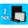 V-TAC LED reflektor so solárnym panelom 6W, 400lm, IP65, 5000mAh/2-PACK! Farba svetla: Denná biela