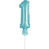 Godan Fóliový balón na tortu číslo 1 modrá 13 cm