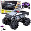 LeanToys Terénní RC policejní auto na dálkové ovládání, černé, 1:16