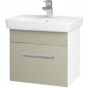 Dreja Umývadlová skrinka SOLO SZZ 50 - N01 Biela lesk / Úchytka T01 / M05 Béžová mat