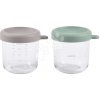 Sada dóz na jedlo Sage Green Gazelle Beaba 250 ml 2 kusy z kvalitného skla