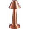 Verk 12308 LED stolná dotyková lampa, 3W, 1500mAh, meď