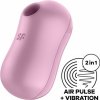 Stimulátor klitorisu Satisfyer Cotton Candy Lilac, bezdotykový stimulátor klitorisu s vibráciami