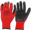 Pogumované pracovné rukavice červené Latex (Pracovné pomôcky)