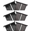 Solárny panel na ohrev vody v bazéne 6 ks 80x620 cm-ForU-3079660