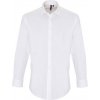 Premier Workwear Pánska bavlnená košeľa s dlhým rukávom PR244 White XL