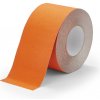 Oranžová korundová protišmyková páska pre nerovné povrchy FLOMA Conformable - dĺžka 18,3 m, šírka 10 cm, hrúbka 1,1 mm