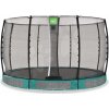 Trampolína s ochrannou sieťou Allure Classic ground Exit Toys prízemná priemer 366 cm zelená