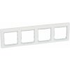 Legrand Slovensko, s.r.o. Valena - 774464 - Štvorrámček - Biela/priehľadný prúžok