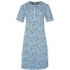 Katarina dámska nočná košeľa leopardí vzor 6529 3XL svetlomodrá