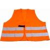 EXTOL CRAFT Reflexná vesta s reflexnými pásmi oranžová