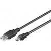 PremiumCord ku2m3a USB 2.0, A-B mini, 5pinů, 3m