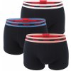 HUGO - boxerky 3PACK eco luxe premium organic cotton black with color waist - limitovaná fashion edícia (HUGO BOSS)-M (83-89 cm)