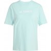 Pánske outdoorové tričko adidas, TERREX LOGO TEE svetlo zelená,Biela S