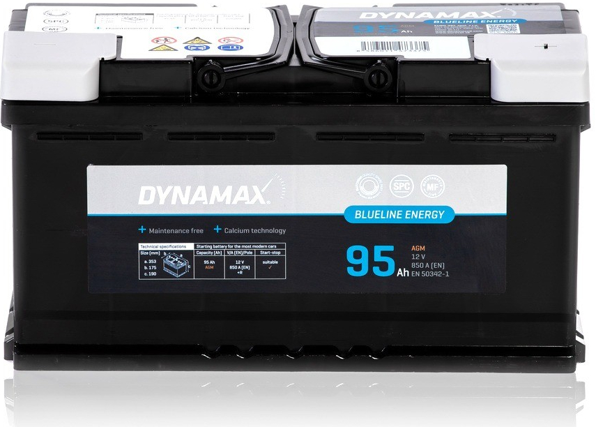 DYNAMAX ENERGY Blueline 95 AGM 12V 95Ah 850A