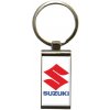 Prívesok na kľúče kovová SUZUKI obdĺžnik bez retiazky