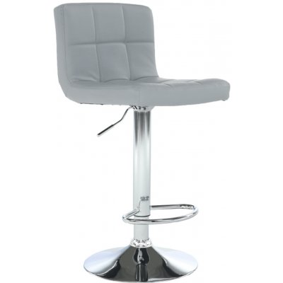 Kondela Barová stolička, ekokoža sivá/chróm, KANDY NEW 0000175174