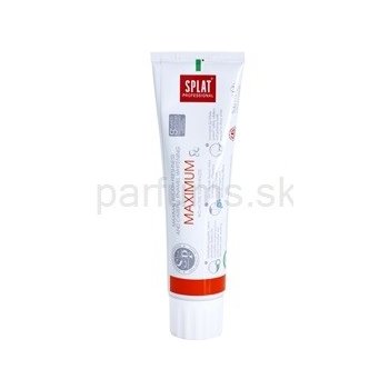 Splat Professional Maximum bioaktívna zubná pasta pre maximálne svieži dych a šetrné bielenie zubnej skloviny (Maximal Breath Freshness and Careful Enamel Whitening) 100 ml