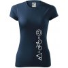 Hory bicykel úsmev - Dámske Fantasy športové (dresovina) - XS ( Tmavomodrá (veľmi tmavá - skoro čierna) )