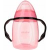 Akuku hrnček naklonený so silikónovým náustkom 280ml rúžový