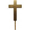 Drevený zápich Kríž zlatý (1ks)
