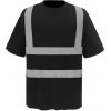 Yoko tričko HVJ410 Hi-Vis krátký rukáv výstražné black čierna 4XL