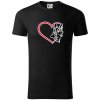 Nemecký ovčiak v srdci - Tričko z organickej bavlny - 3XL ( Čierna )