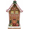 Clayre & Eef Hnedá perníková chalúpka Gingerbread House - 18*14*31 cm - Clayre & Eef