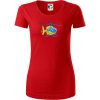 Vrtuľník rescue - Dámske tričko z organickej bavlny Origin (GOTS) - XL ( Červená )