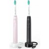 Philips Sonicare 3100 Series DUO + dárek dle volby Barva: černá/růžová, HX3675/15