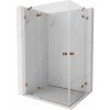 Mexen Lunar Duo, výklopný sprchový kút 120 x 115 cm, 8mm číre sklo, profil ružové zlato, 834-120L-115P-60-00