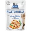 Kapsička Brit Care Cat Fillets in Jelly Choice Chicken with Cheese 85 g