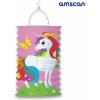 Lampion papierový válec 28 cm koně