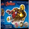 Puzzle Wood Craft Origin Odvážny Iron Man 160 dielikov