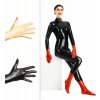 Latexové rukavice krátke - bs42004 (čierne - skladom)