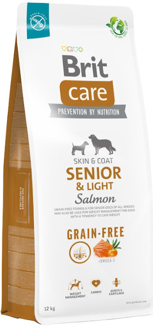 Brit Care Grain-free Senior & Light Salmon 2 x 12 kg
