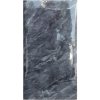 HARAHU Samolepiaca Lesklá Tapeta Čierny Mramor 10ks 60x30 cm