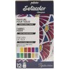 Súprava farieb na textil Pébéo Setacolor Opaque Shimmer 12 × 20 ml