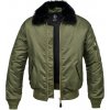 Brandit bunda MA2 jacket Fur Collar Olivová