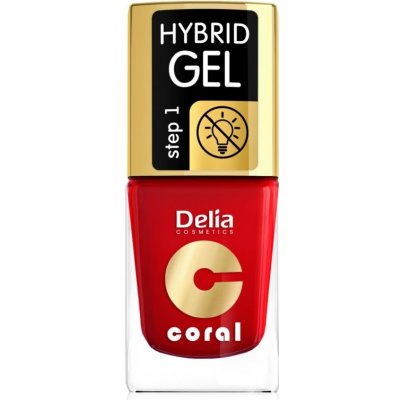 Delia Cosmetics Coral Nail Enamel Hybrid Gel gélový lak na nechty odtieň 01 11 ml