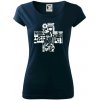 Zdravotné kríž veci - Dámske tričko Pure - XL ( Tmavomodrá (veľmi tmavá - skoro čierna) )