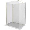 MEXEN/S - Kyoto Sprchová zástena WALK-IN 120 x 70, transparent, zlatá kartáčovaná 800-120-212-55-00-070