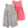 CARTER'S Set 2dielny overal letný, šaty s nohavičkami BluePink dievča 6m 1N083910_6M