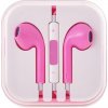 UNIVERZÁLNE STEREO SLÚCHADLÁ MEGA BASS HQ (handsfree) - ružové