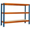 Trestles RNC Regál 2000 x 1600 x 800 3 police oranžovomodrá