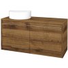 Dreja Skrinka pod umývadlo VISIT SZD2 100 (umývadlo Circo) - D27 Cognac / Úchytka T34 - nerez / D27 Cognac / Levé